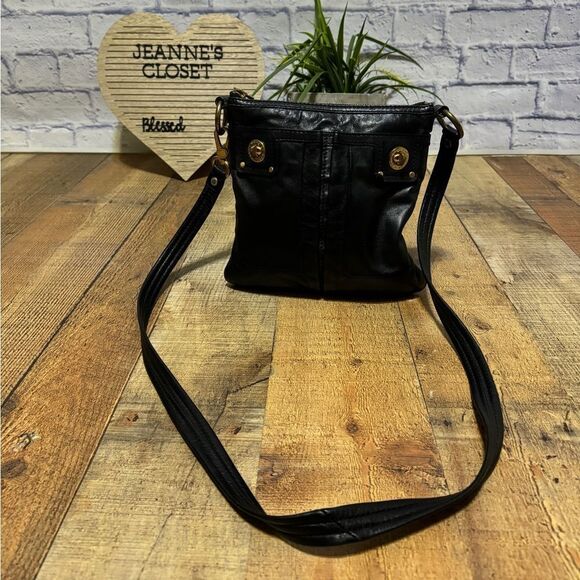 Marc By Marc Jacobs Black Leather Crossbody Handbag - Picture 1 of 14